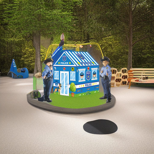 Игровой домик Полиция с шариками