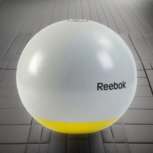 Гимнастический мяч REEBOK с утяжеленным дном и системой ABS 75 см серый
