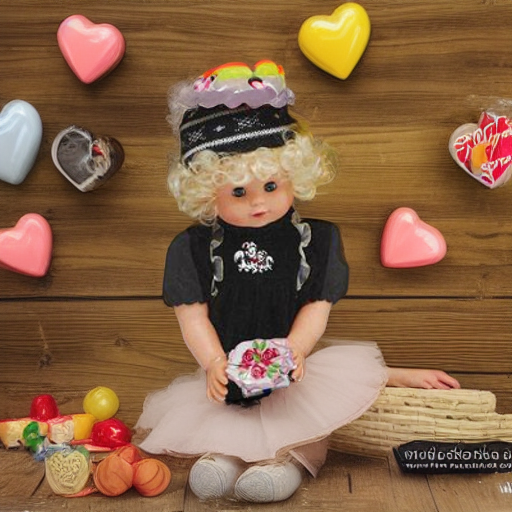 Кукла мягкая КОКО, черная Kiddy Love