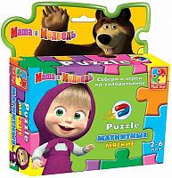Магнитные пазлы МАША (Маша и Медведь) Vladi Toys