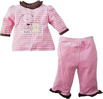 Кофточка и штанишки (розовые), 6-9 месяцев Bon Bebe