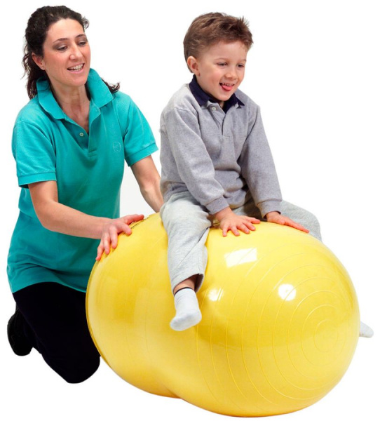 Мяч физиоролл PHYSIO ROLL диаметр 55 см длина 90 см желтый Ledraplastic