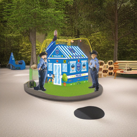 Игровой домик Полиция с шариками