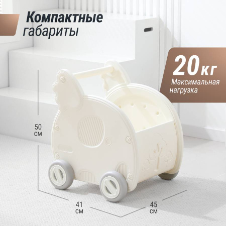 Тележка UNIX Kids Elephant White