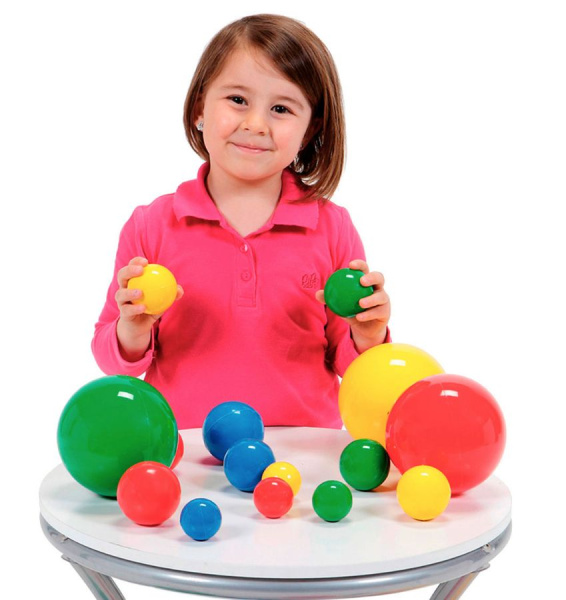 Мячи игровые резиновые Universal Balls Maxi 12,5 см, 4 штуки Ledraplastic