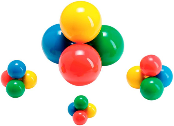 Мяч игровой резиновый Universal Ball Maxi 12,5 см, 1 штука Ledraplastic