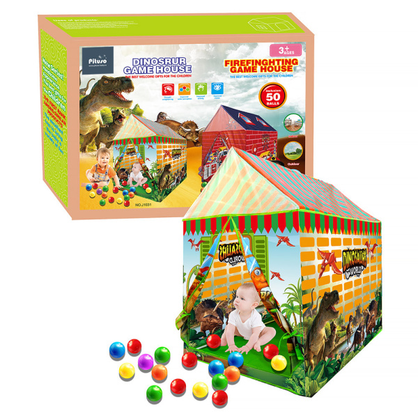 Игровой домик Динозавр с шариками