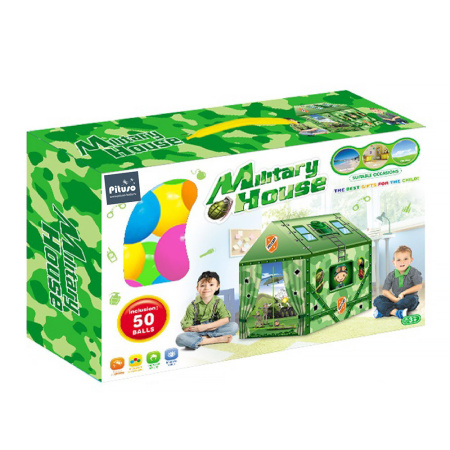 Игровой домик Милитари с шариками
