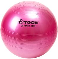 Гимнастический мяч TOGU My Ball Soft 75 см красный перламутровый