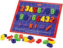 Магнитная доска с цифрами 48 деталей Quercetti Магнитная доска с цифрами 48 деталей Quercetti