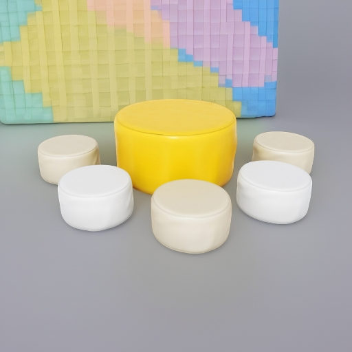 Набор мягких блоков мебели Чаепитие, 6 элементов Pastel Romana