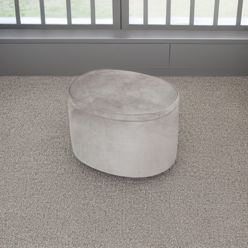 Детский велюровый овальный пуфик Lil Sofa серый Roba
