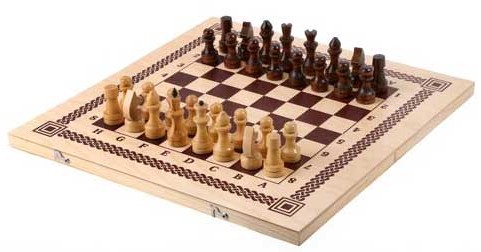 Игра настольная 3 в 1 (шахматы, шашки, нарды) Бэмби