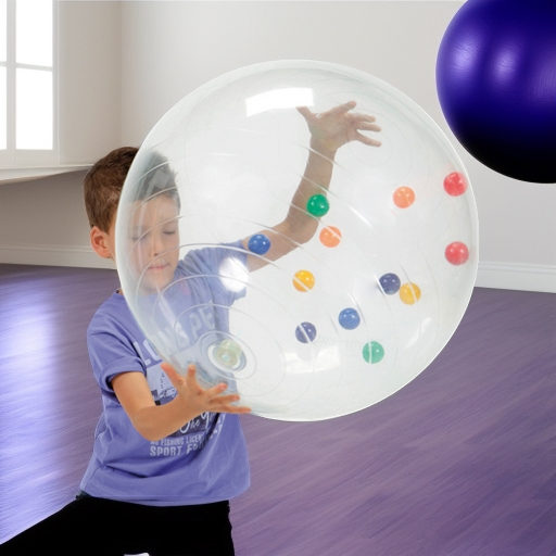 Мяч гимнастический фитбол ACTIVITY BALL 50 см с шариками Ledraplastic