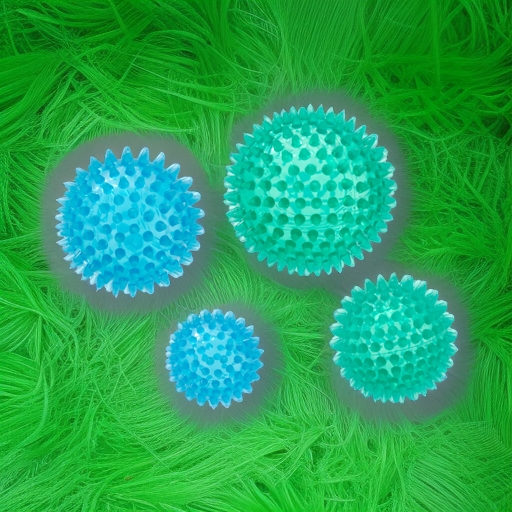 Мяч жесткий массажный ReflexBall зеленый 10 см Ledraplastic