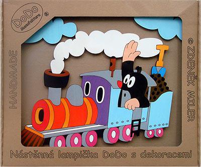 Лампа настенная КРОТ НА ПАРОВОЗИКЕ Pomy Toys