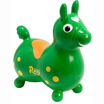 Попрыгун Лошадка Rody зеленый Ledraplastic