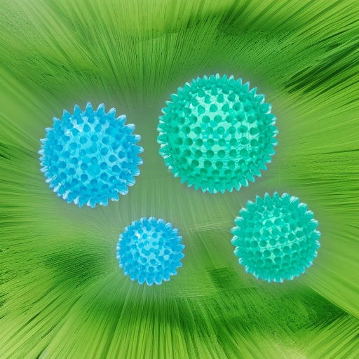 Мяч жесткий массажный ReflexBall зеленый 10 см Ledraplastic