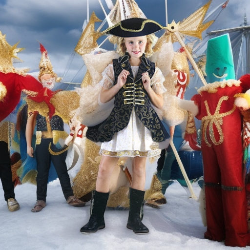 Карнавальный костюм Покорительница морей, рост 120-130 Snowmen