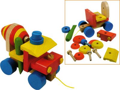 Каталка-конструктор БЕТОНОМЕШАЛКА Woody