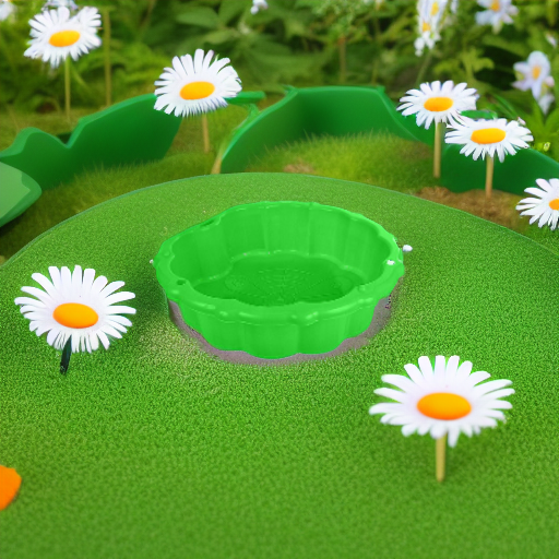 Песочница РОМАШКА зеленая Mochtoys