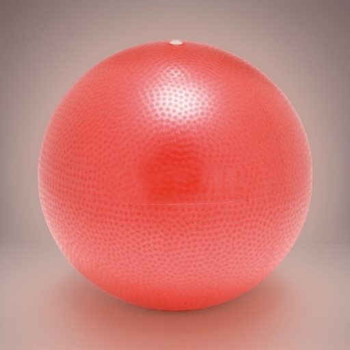 Мяч для пилатеса SOFTGYM OVER 23 см красный Ledraplastic