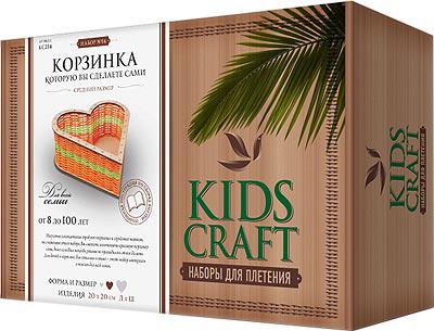 Корзинка из ротанга средняя СЕРДЕЧКО (набор N 14) Каррас