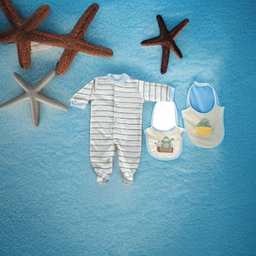Комбинезон и нагрудник ОРГАНИК голубой, 6-9 месяцев Hudson Baby