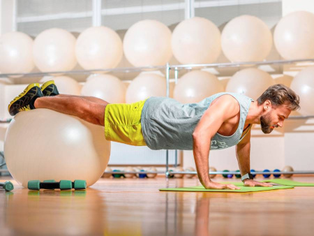 Гимнастический мяч фитбол FIT-BALL 75 Ledraplastic