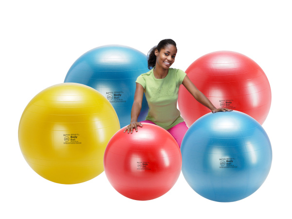 Мяч гимнастический Body Ball для фитнеса 95 см синий Ledraplastic