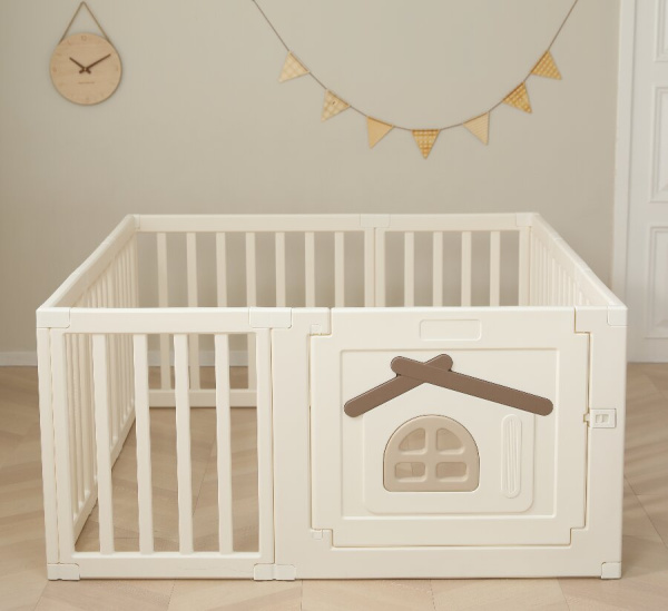 Детский игровой манеж UNIX Kids Classic Tree House 150x130 см Camel