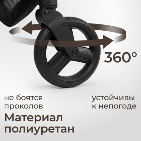 Коляска прогулочная UNIX Kids Vento Венто оливковая