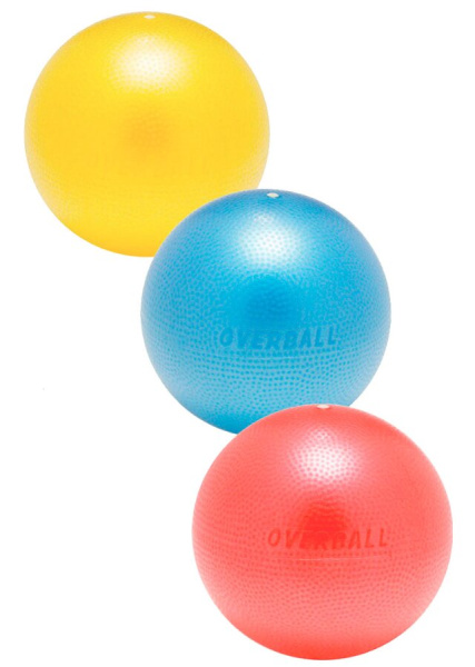 Мяч легкий OVER BALL 23 см красный Ledraplastic
