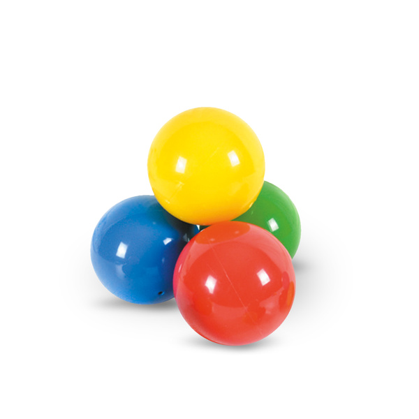Мячи игровые резиновые Universal Balls Large 6,5 см, 4 штуки Ledraplastic