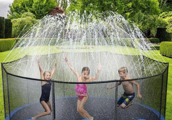Батут с защитной сеткой ACTIVITY 6 1,8 м синий Perfetto Sport