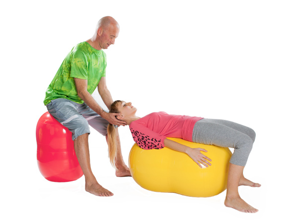 Мяч физиоролл PHYSIO ROLL диаметр 55 см длина 90 см желтый Ledraplastic