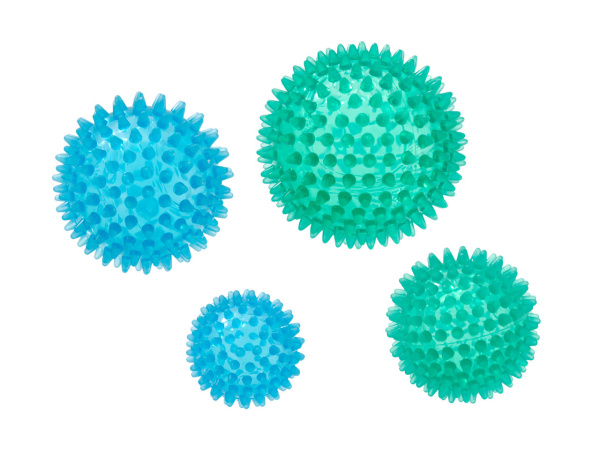 Мяч жесткий массажный ReflexBall голубой 6 см Ledraplastic