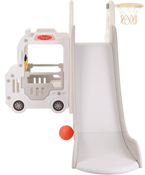 Горка с игровой зоной Cute Truck бежевая Pituso