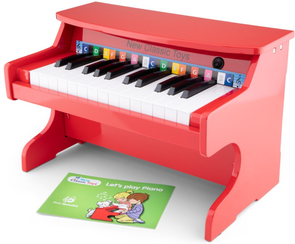Игрушка музыкальная Пианино электронное красное New Classic Toys
