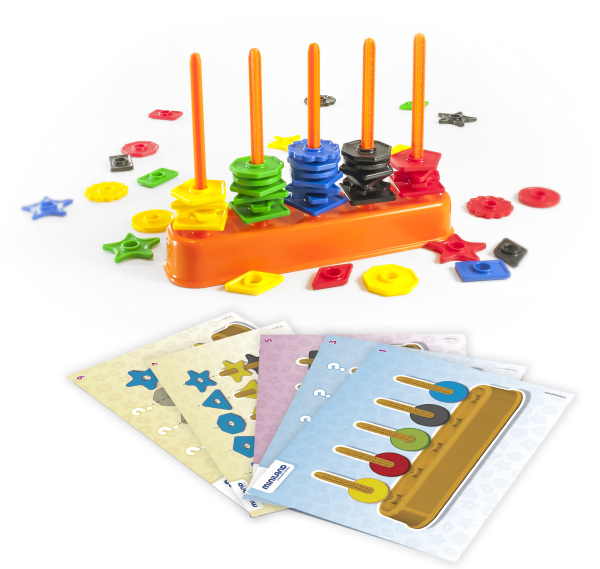 Набор обучающий Abacolor Shapes (50 элементов) в чемоданчике