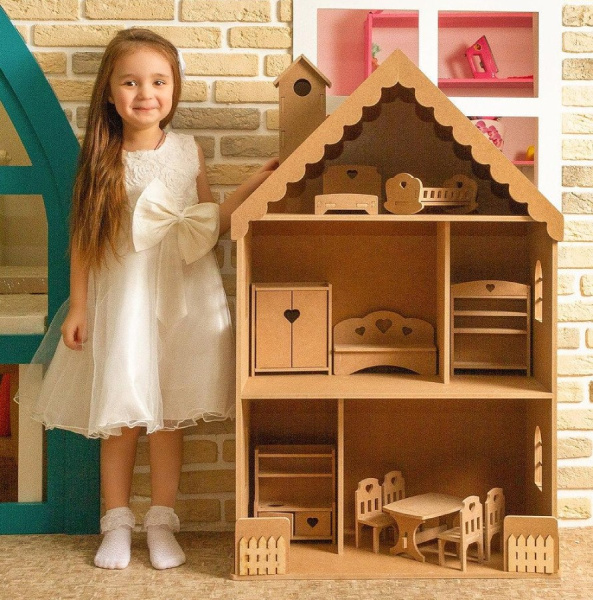 Комплект мебели для кукол до 20 см без окрашивания PeMa kids