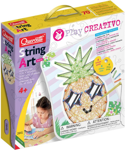 Мозаика-шнуровка Creativo String Art Quercetti