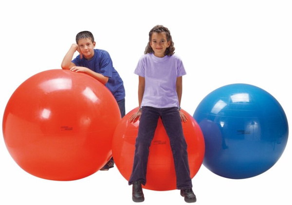 Мяч гимнастический для фитнеса Physio Gymnic 85 см красный Ledraplastic