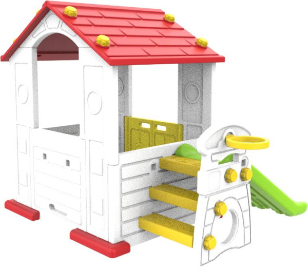 Домик игровой с горкой и баскетбольным кольцом ТОМО Toy Monarch