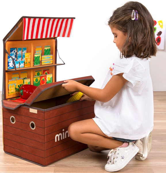 Коробка-трансформер для игрушек и игры Магазин Miniland